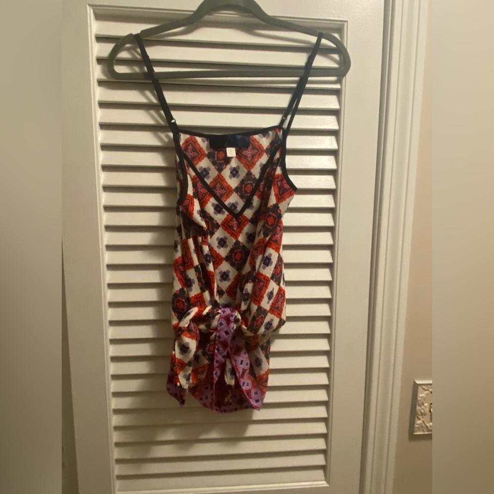 Venus Bandanna Floral Handkerchief Festival Hippie Tank Top Red White Blue L - Picture 3 of 11